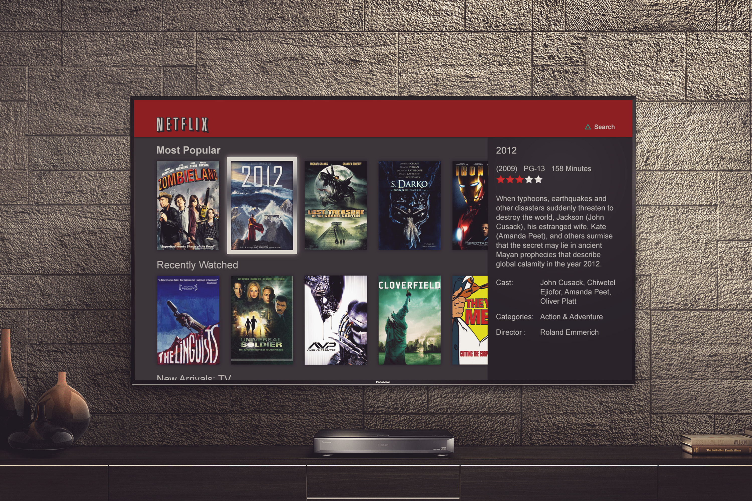 Netflix ready devices UI